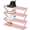 LearnLyrics Organizer per scarpiera estensibile in metallo robusto per fino a 20 paia di scarpe, scarpiera a 3 strati per 12-15 paia di scarpe, scarpiera per corridoio, soggiorno