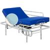 Geriafy - Letto elettrico con gambe regolabili in altezza e materasso HR Professional | Telecomando wireless | Fodera impermeabile | 90x200 cm + Sponde