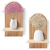 Gachiwar Mensola da parete in legno, decorazione da parete: decorazione da parete in legno, cameretta dei bambini, mensola da parete, soggiorno, camera da letto, piccolo supporto per piante