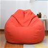 Odot Pouf Poltrona a Sacco, Poltrona Sacco, Sacchetto di Fagioli con Manico, Salotto Bean Bag, per Decorazione della Soggiorno Giardino (Senza Ripieno) (M(80x90cm),Arancia)