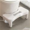 PAVSTINE Sgabello WC Altezza Regolabile, Poggiapiedi Defecare Ergonomico, Sgabellino da Toilette per Alleviare Emorroidi, Stitichezza, L'Intestino, Sgabello Bagno per Adulti, Bambini, Bianco