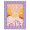 matches21 HOME & HOBBY Cornice portafoto 10 x 15 cm, design a bolle in viola pastello, bella cornice portafoto in legno resistente