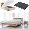 MINGZE Materasso Affondante Sponge Bed Support Pad, per la Riparazione del Letto Affondato e Prolunga la Vita, Trapezoidale Design Firm Support Pad per Migliorare il Comfort del Sonno, 120 * 60 * 5 cm