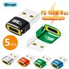 Elough Adattatore da USB a tipo C OTG Convertitore da USB C femmina a USB A maschio per PC Samsung Xiaomi PD100W Adattatore di ricarica rapida OTG