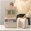 JPXB Borsa per il trucco da viaggio di alta qualità Organizzatore di articoli da toeletta impermeabile Donna Neceser Gancio per il bagno Borsa per il lavaggio Borsa per il trucco con gancio