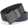STM&SPIRIT Nuova cintura elastica metallizzata per uomo e donna Cintura casual elasticizzata con fibbia in plastica premium Cintura jeans da 120 cm da uomo