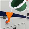 NONE Imbuto per acqua per camper, imbuto per WC, imbuto per scarico, secchio in silicone pieghevole da 10 litri, per caravan, camper