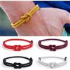 Noter Nuovi Uomini Braccialetto di Corda Grado A 4mm Cavo Catena Braslet Regolabile 5 Colori Fortunato Filo Rosso Tessuto Braclet Bracciale Herren