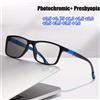 DIXSG Occhiali da Lettura Fotocromatici +0.5 +0.75 Ultra Leggeri Anti Luce Blu, Intensità Adatta per Sport e Attività all'Aperto