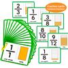 NONE 15 carte per frazioni fronte-retro, sussidi didattici per la matematica per bambini, un strumento educativo per frazioni matematiche a casa e in scuola