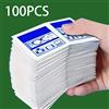 NONE 100 salviette usa e getta per la pulizia degli occhiali - confezionate singolarmente, adatte per occhiali, smartphone, schermi tablet - speciali per superfici sensibili, senza residui, pulizia dello