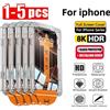 PJPK 1-5PCS Installazione senza polvere Vetro temperato ad alta definizione per iPhone 17 Pro Max 16 15Pro 14 Plus 13 12Mini 11 XR 17 Air Glass