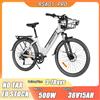SAMEBIKE RS-A01PRO E Bike 500W 36V15AH Batteria rimovibile Bici elettrica Pneumatico da 26 pollici Bicicletta elettrica per pendolarismo a 7 velocità