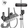YJYAJIE Set di rubinetti per doccia Termostato per doccia Docce calde e fredde Miscelatore a pressione Sistemi doccia per bagno Rubinetto per doccia multifunzionale