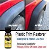 IHENGUDE Rinnovatore per Plastica Auto, Rivestimento Ceramico, Protezione a Lunga Durata 2-3 Anni, Restauro e Sbiancamento, Lucido Nero, Manutenzione per Finiture in Plastica e Gomma