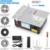 Jugacool Mini sega da tavolo con 4 lame, sega da tavolo di precisione regolabile a 7 velocità, 96 W, lama per sega portatile da 0,1-15 mm, per la lavorazione del legno fai da te