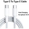 VBNM Cavo USB-C a USB-C PD 60W per Ricarica Rapida e Trasferimento Dati per iPhone 15 16 17 Pro Max Samsung OPPO Xiaomi Redmi iPad