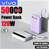 VIVO Power Bank VIVO 50000mAh 120W Ricarica Super Veloce con 4 Cavi in 1 e Display Digitale LED per iPhone Huawei Samsung 2026