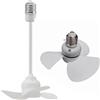 NONE Ventilatore da soffitto per interni con base a vite E27 e motore brushless Dimensioni compatte da 14 cm che forniscono movimento dell'aria silenzioso ed efficiente
