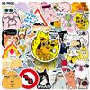 NONE 50 Pezzi Adesivi Divertenti 'This Is Fine', Sticker 'This Is Fine' per Scrapbooking, Telefono, Laptop, Valigie, Skateboard, Impermeabili