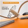 HEYGATE Chiavetta USB 3.2 2-in-1 da 32GB-256GB, 150MB/s ad Alta Velocità, OTG Pendrive con Doppia Interfaccia Type-C per Telefono/PC/Laptop
