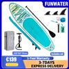 funwater Set completo tavola da stand up paddle gonfiabile SUP 335x84x15cm 165kg+ tavola da surf antiscivolo per sport acquatici con tutti gli accessori