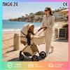 Magic ZC（母婴） Sistema di Viaggio 3 in 1 di Lusso per Neonati, Passeggino Compatto Pieghevole con Navicella, Seggiolino Auto per Neonati, Seduta Reversibile, Ruote Ammortizzate, Manico Regolabile, Carrozzina