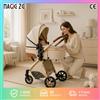 Magic ZC（母婴） Passeggino Magic ZC Premium 3 in 1, Sistema da Viaggio Compatto con Navicella, Seggiolino Auto e Seduta Reversibile, Carrozzina High Landscape, Ruote All-Terrain, Manubrio Regolabile, Carrozzina di