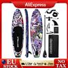 funwater SANTASUP Tavola da Paddle Gonfiabile Antiscivolo 320x81x15cm per Sport Acquatici, Stand Up Paddle Board, Tavola da Paddle Surf SUP con Maniglia Centrale e Supporto per Fotocamera