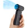 JISULIFE Ventilatore Portatile JISULIFE Life9, Potenza Turbo ad Alta Velocità [18 Ore di Raffreddamento Massimo], 5 Velocità del Vento, Ricaricabile 5000mAh, Design Mini Tascabile, Ventilatore Personale per