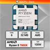 AMD Ryzen 5 7600X Nuovo R5 7600X 4.7 GHz 5NM L3=32M 100-000000593 Socket AM5 ma senza dissipatore