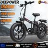 DEEPOWER Bicicletta Elettrica Pieghevole per Adulti DEEPOWER G23 1500W, Batteria Rimovibile 48V 17.5Ah/25Ah/35Ah, Pneumatici Fat da 20 Pollici, Pannello Strumenti LCD a Colori, Sospensione Idraulica a 7