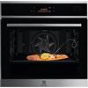 Electrolux Serie 800 Forno da Incasso a Vapore, Capacità 70 L, EOB8S09X, Classe A++, Tecnologia SteamBoost, Steamify, Termosonda FoodProbe, Display Touch, 594x595x567 mm, Acciao Inox Antimpronta