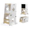 Innovaciones MS Torre di Apprendimento Montessori in Legno LEARN UP BIANCA OUTLET