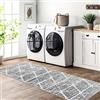 Tinyboy-hbq Tappeto Cucina Antiscivolo Lavabile, Morbidi Lunghi Tappeti Antimacchia Runner per camera da letto, corridoi, soggiorno, cucina (80 x 150 cm, Avorio/Grigio)