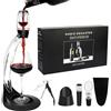 Gimars Aeratore per Vino Rosso,Ossigenatore Decanter con Supporto per Vino,Aerazione Istantanea per Vino,Set di Accessori da Vino con Tappi Versatore Cavatappi,Decanter del Vino con Filtro