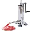 KAUITOPU Riempitrice manuale per salsicce, con manovella, in acciaio inox, ventosa in silicone, per ristoranti, mense, officine, mercati 3 l