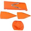 SEAFRONT Affettatrice Mandolina con Lama a V, Efficiente Utensile da Manuale per Verdure con Lama in Acciaio Inossidabile per Paramano in ABS per Famiglie