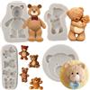 MYPRACS Set di 4 stampi in silicone a forma di orso, caramelle, cioccolatini