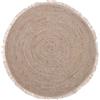 Decor Space Tappeto naturale intrecciato in juta Ø 80 cm