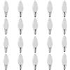 Jiotouhu Lampadina LED e14, lampadina Bianco caldo, cappuccio in plastica, 1W equivalente a 10W incandescente, non dimmerabile, per matrimoni, bar e decorazioni d'atmosfera per interni, 20 pezzi