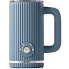 Guzzini, Sous Chef, Montalatte, 4 Programmi, Schiuma Calda e Fredda, Riscaldamento Latte, Coperchio Trasparente, Base Girevole, Bio-based, 300 ml (Blue navy)