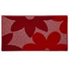 PARAMAISON Tappeto Cucina Antiscivolo, Asciugapassi Rettangolare Morbido e Lavabile, Design a Fiori, Tappeto Ingresso 57x180 cm - Rosso