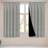 AOOSA Tende Oscuranti per Interni, 2 Pezzi L117 x A137 cm Termiche Tende Camera da Letto, Tenda Soppie Opache Antirumore, Tenda Camera da Letto Moderna per Soggiorno, Cucina, Grigio