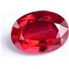 32.60 CT Naturale Sangue Rosso Rubino Ovale Certificato Mozambico Stupendo Gemma