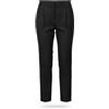Adam Lippes Pantaloni Donna W30 Neri Classici A Pieghe Frontale