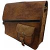 Fatto a mano Handmade Borsa Messenger Vintage In Pelle Business Per Ragazzi Laptop 11X15X5