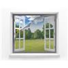 MAGICDOOR Zanzariera Porta Finestra 50x125cm, Vetroresina Senza Magnete Tenda Zanzariera Finestra Maglia Fine Traspirante Zanzariere per Porte Finestre per Camera da Letto Soggiorno Balcone-Grigio