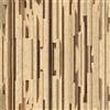 ANLIKY-Pro Carta da parati autoadesiva 3D con blocchi di legno, 44X300CM, pellicola decorativa rimovibile con effetto luce e ombra 3D per mobili.