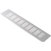 Steinberg14 400x100mm d'argento Griglia di Ventilazione in Alluminio per Mobili - Griglia D'Aerazione Rettangolare - Griglie Areazione Rettangolari